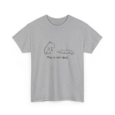 “This Is Not Ideal” Capybara Funny Golf T-Shirt –  Heavy Tee