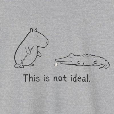 “This Is Not Ideal” Capybara Funny Golf T-Shirt –  Heavy Tee
