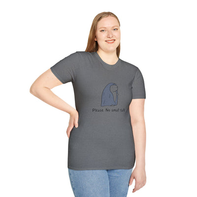 Funny Introvert Tee - "Please.  No Small Talk." Capybara Shirt