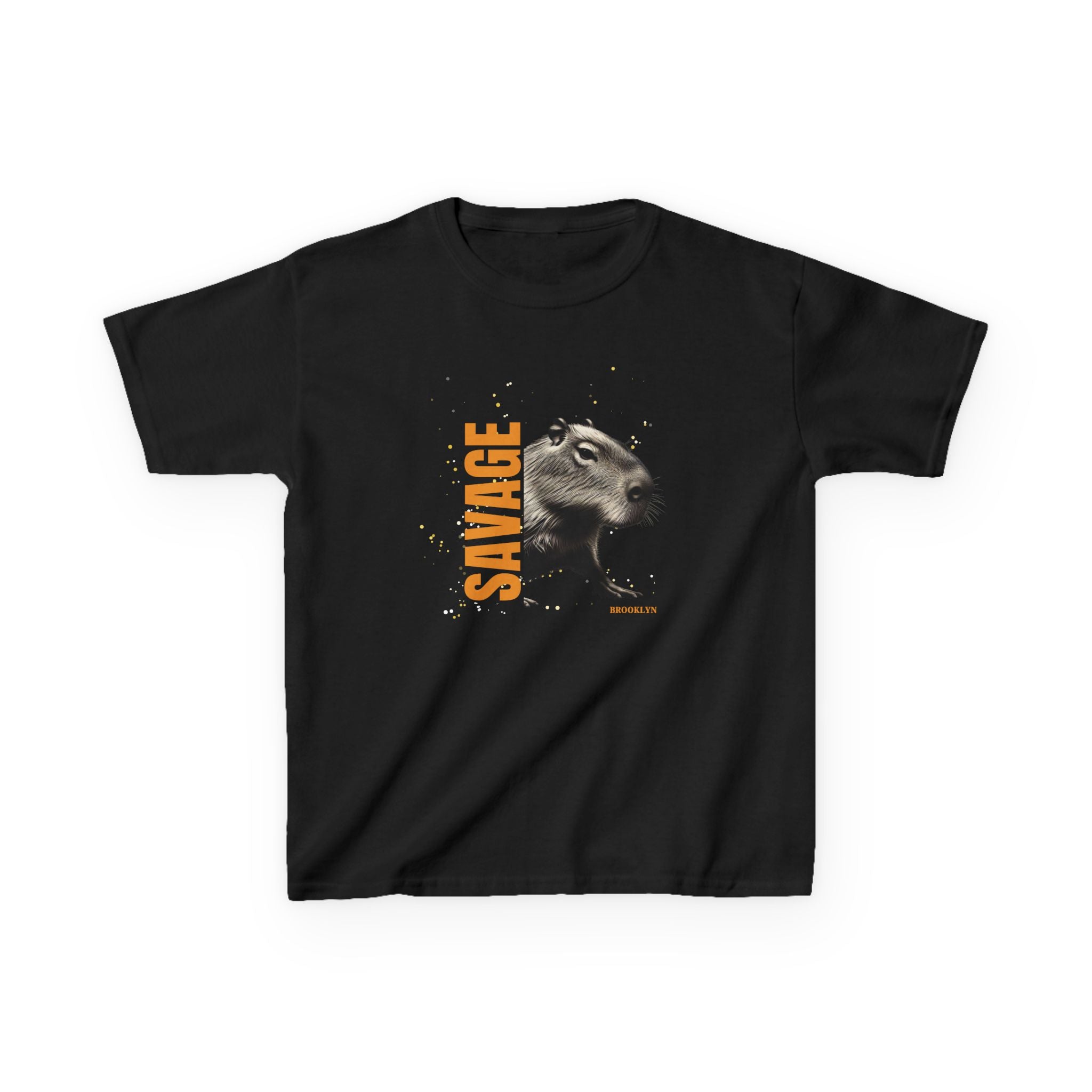SAVAGE Custom City Capybara T-Shirt | Personalized Streetwear Tee | Bold Urban Animal Shirt | Gift for Youth & Teens | Funny Animal Graphic