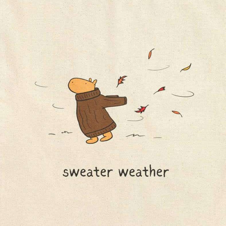 Sweater Weather Capybara Tote Bag
