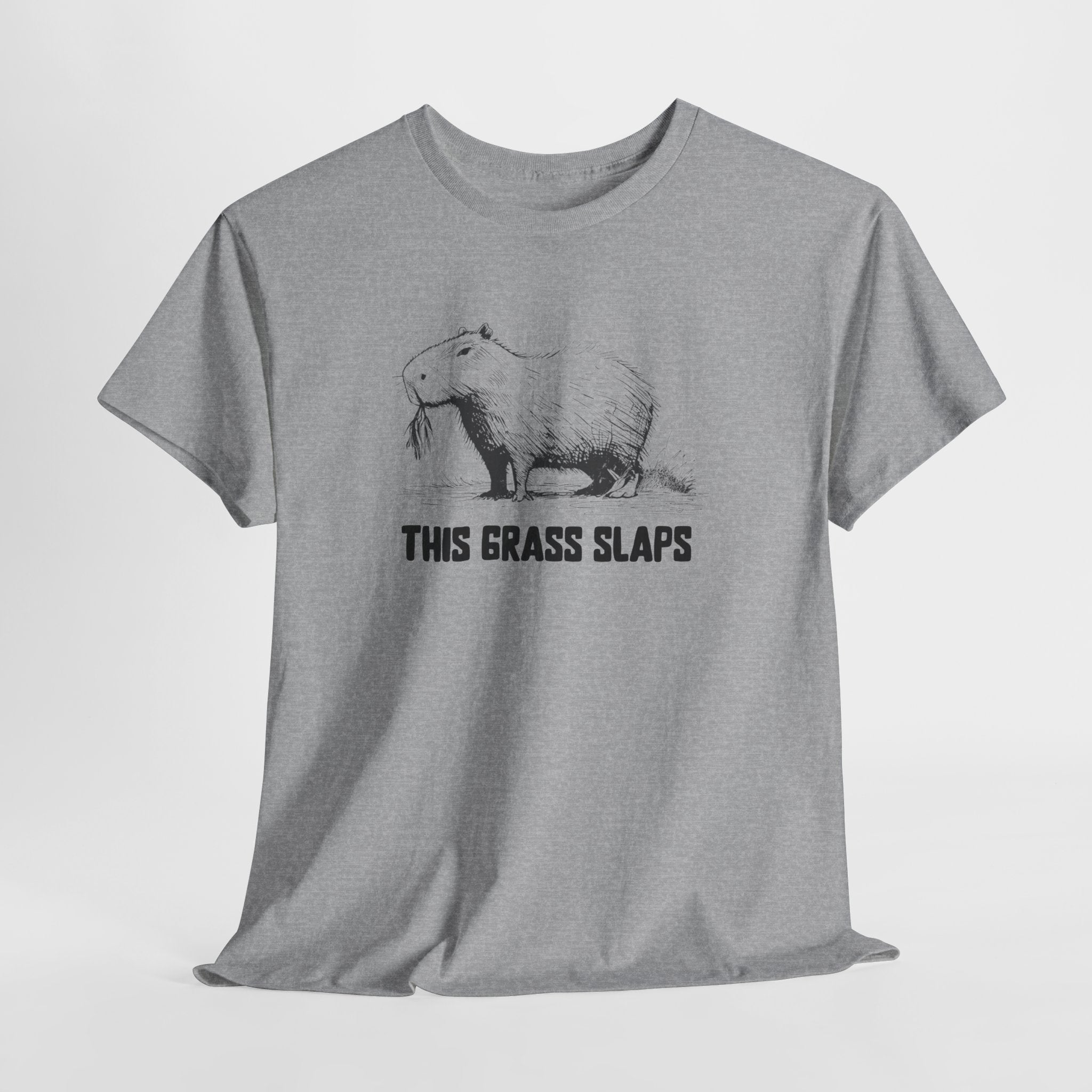 This Grass Slaps T-Shirt | Funny Chill Graphic Heavy Cotton Tee