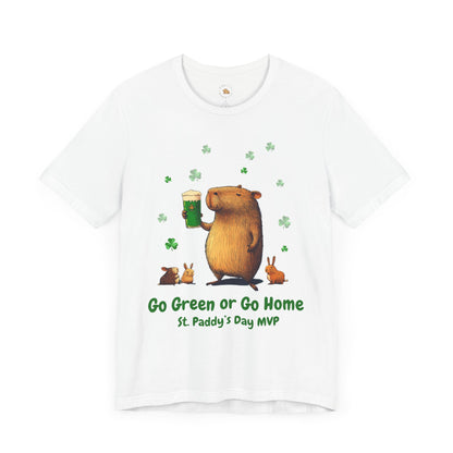 St. Patrick's Day MVP Tee - Go Green or Go Home Unisex Jersey Short Sleeve Shirt