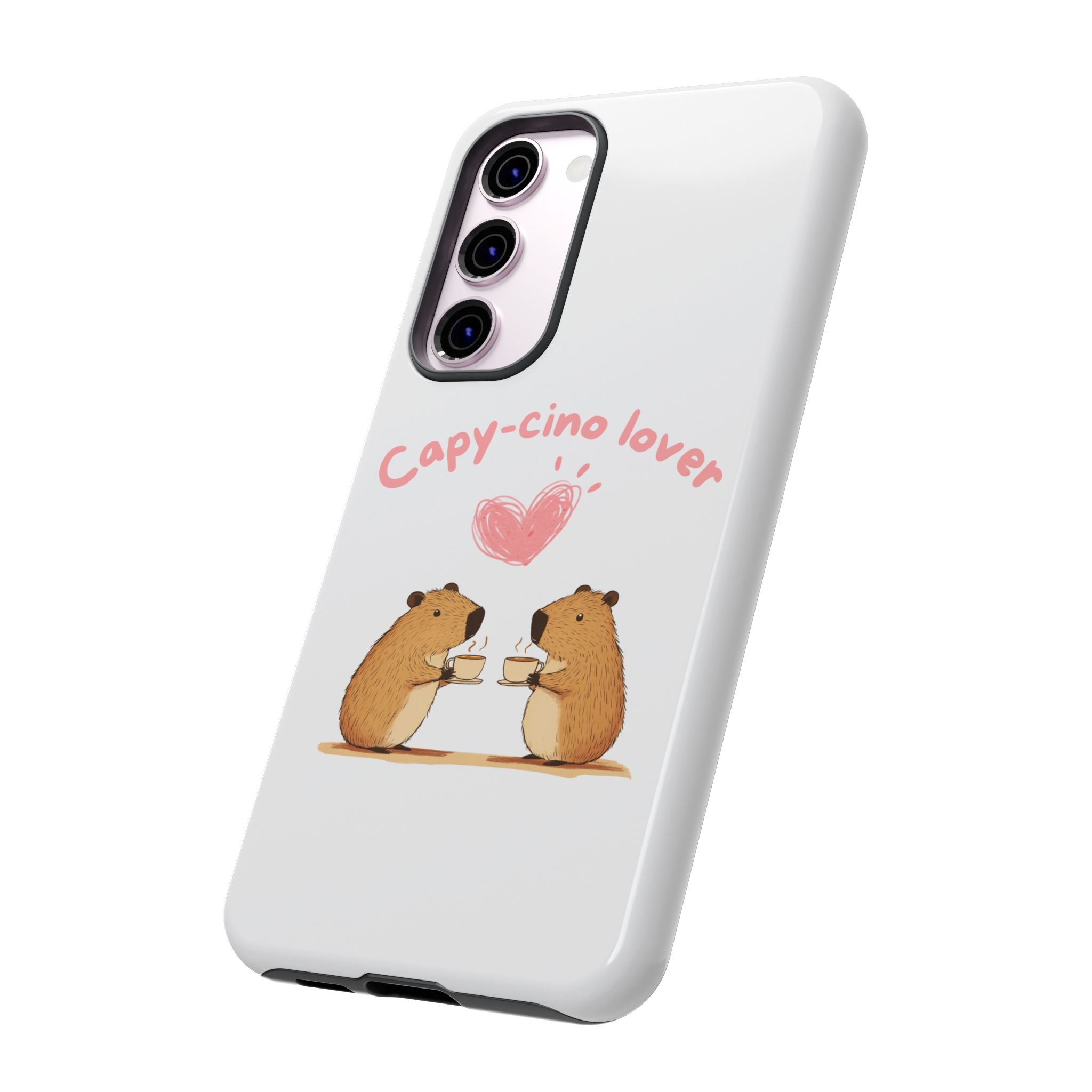 Cute Capybara Phone Case  (Capy-cino Lover Series)