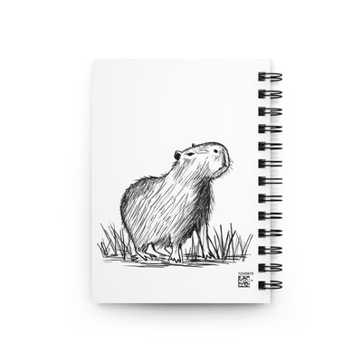 Personalized “This Is Me Unbothered” Capybara Journal – Funny Custom Notebook