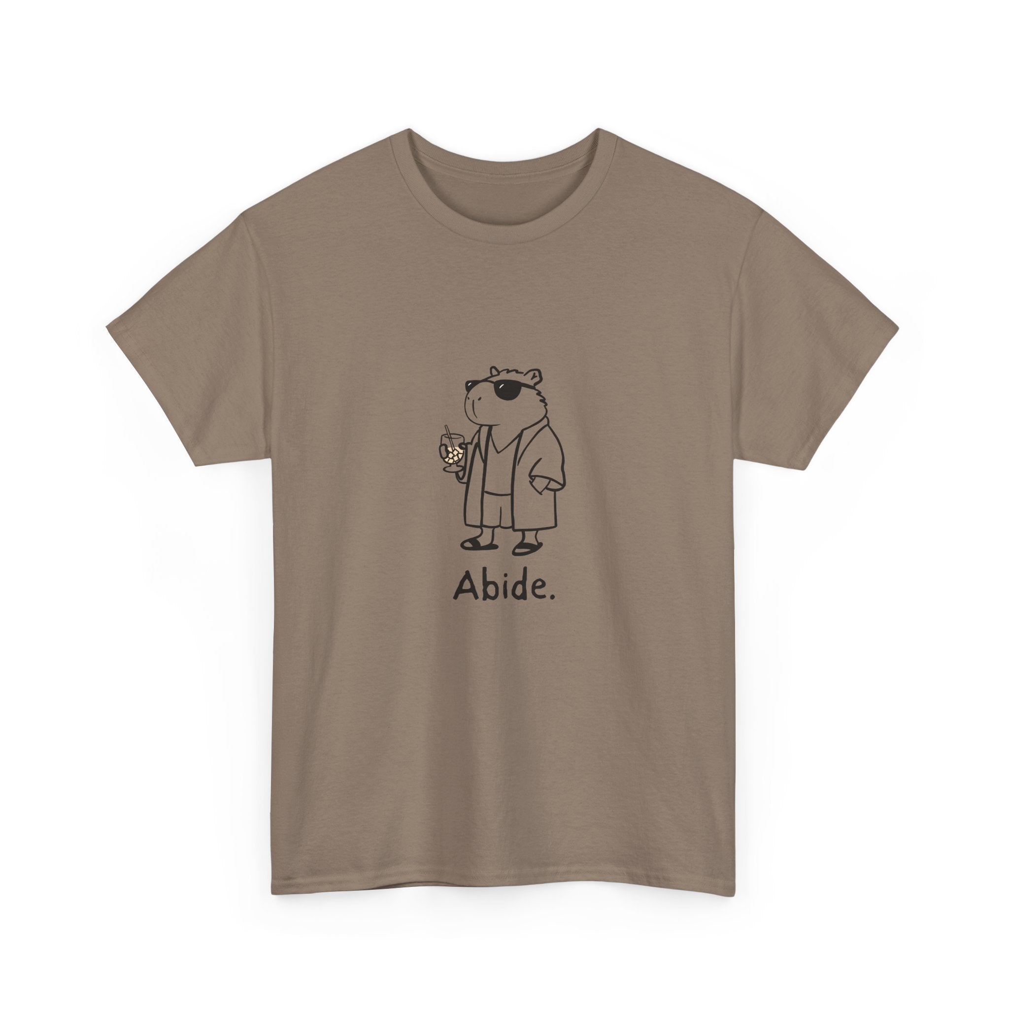 "Abide" Capybara Dude Heavy Tee