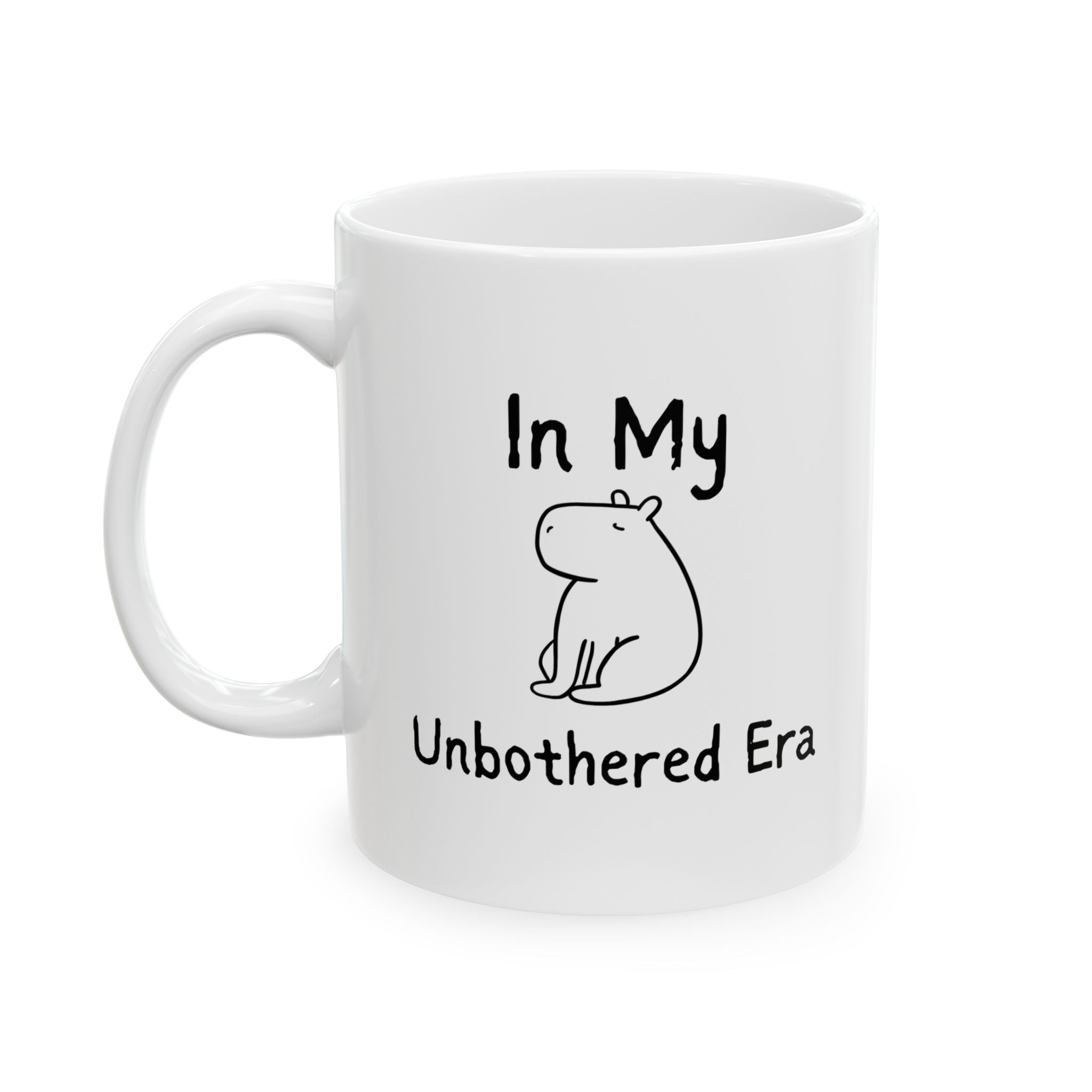 "In My Unbothered Era" Funny Capybara Coffee Mug