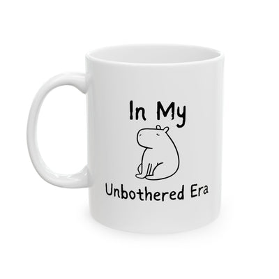 "In My Unbothered Era" Funny Capybara Coffee Mug