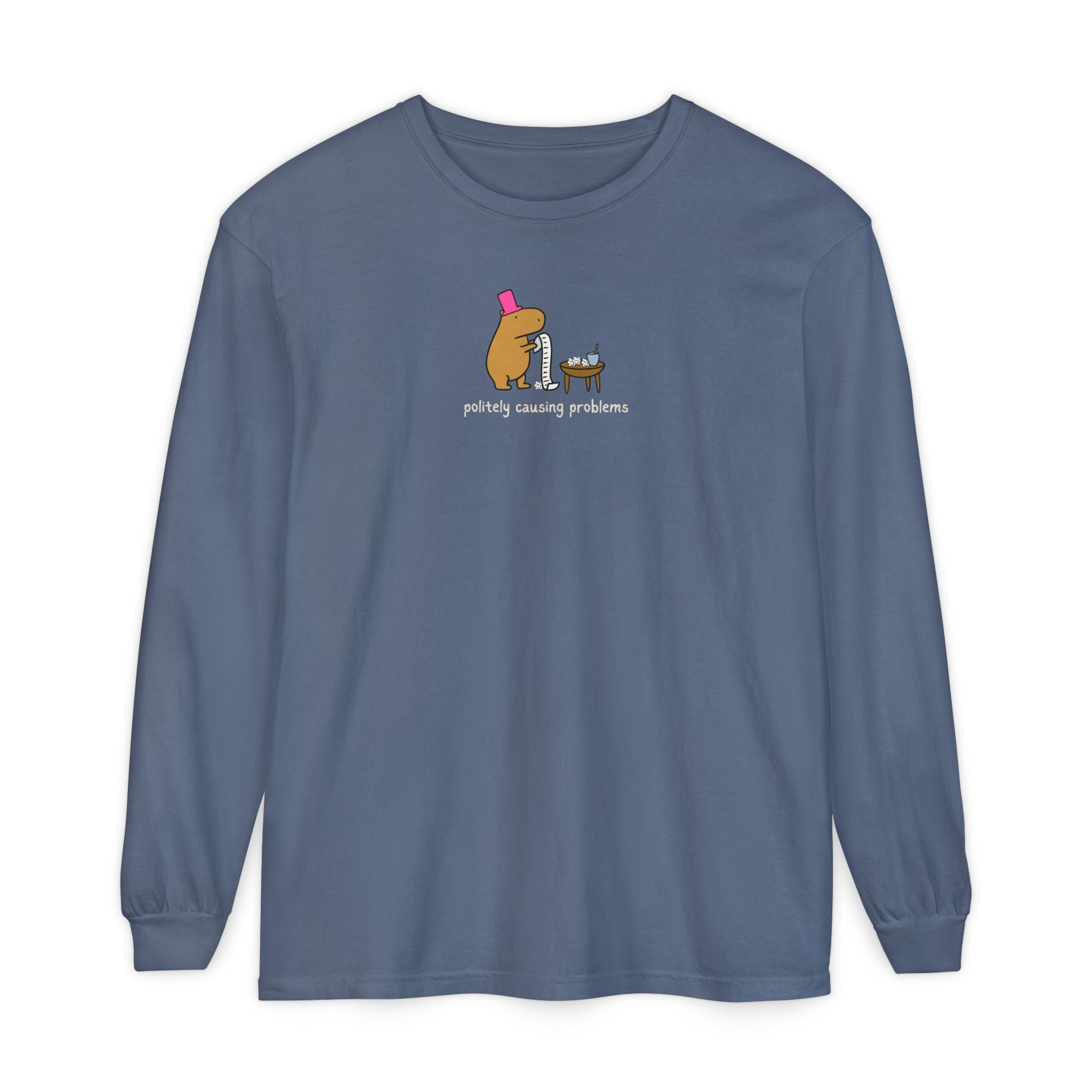 Causing Problems Capybara Long Sleeve Tee