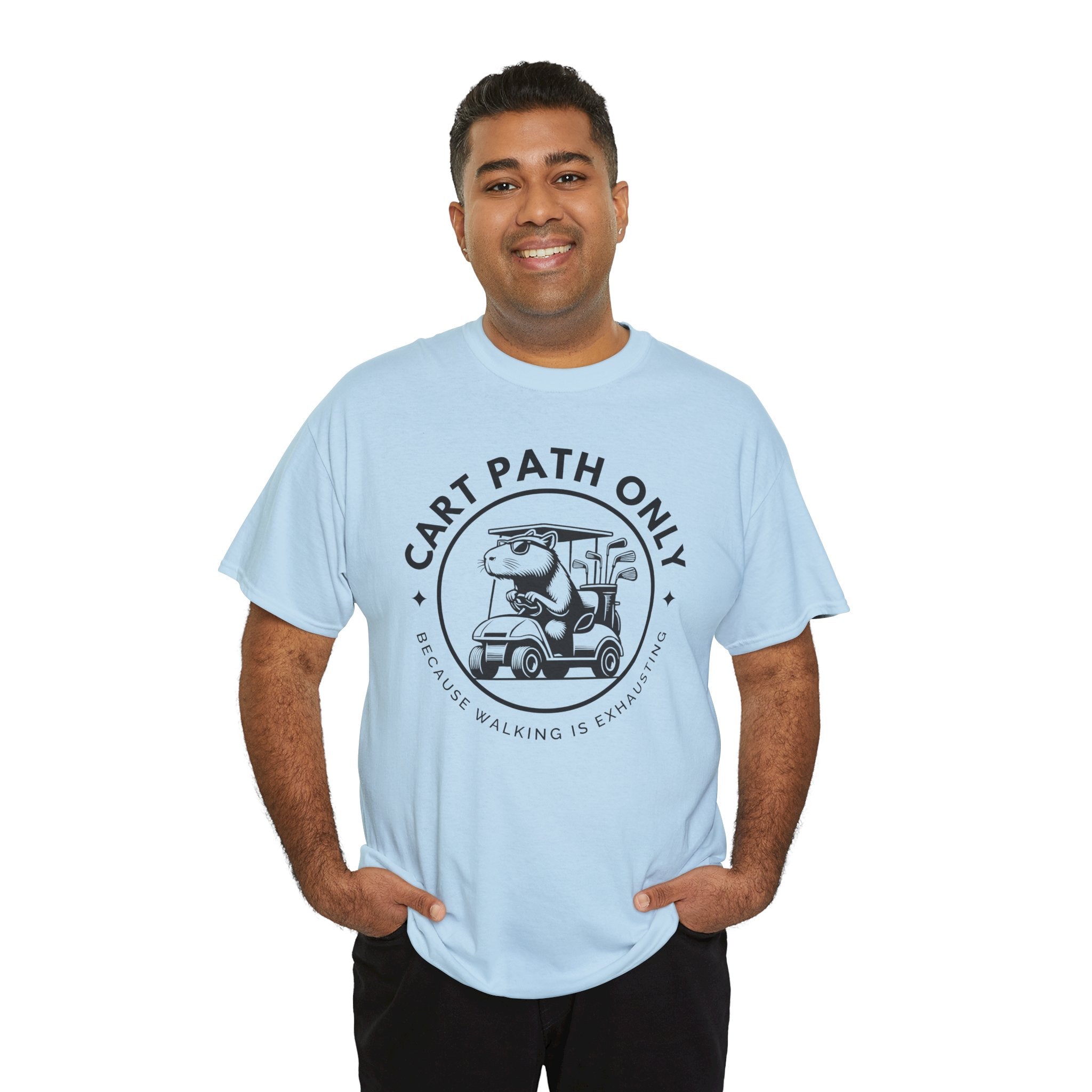 Golf Humor Tee, Unisex Heavy Cotton Tee, Funny Golf Shirt, Gift for Golf Lovers, Casual Wear, Golfer's Gift