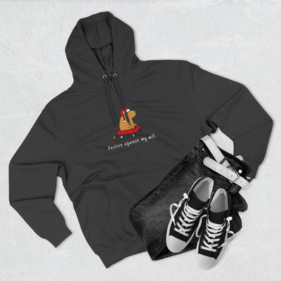 Copy of Festive Against My Will Capybara Adult Hoodie