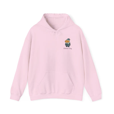 Choose Cozy Adult Capybara Hoodie – Minimal Winter Hoodie