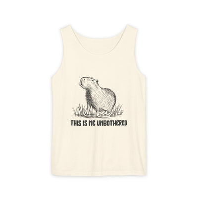 "This Is Me Unbothered" Funny Capybara Premium Comfort Colors Tank