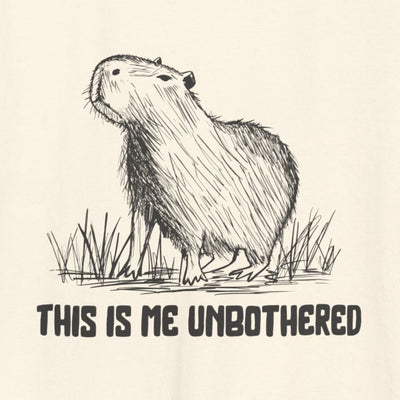 "This Is Me Unbothered" Funny Capybara Premium Comfort Colors Tank