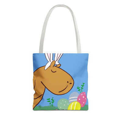 Easter Egg Hunt Capybara Bunny Ears Kids Tote Bag