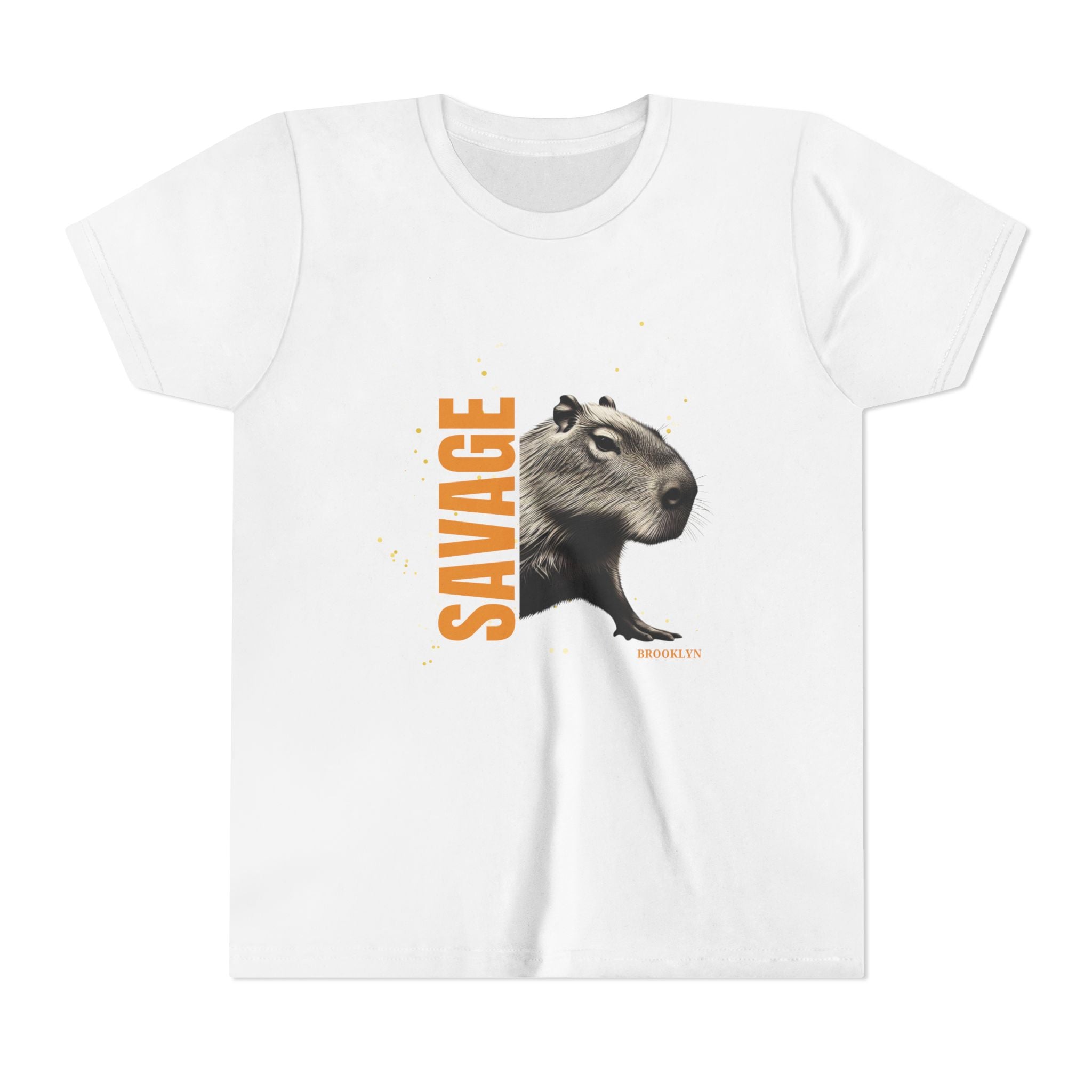 Personalized Streetwear Capybara 'Savage' Design - Youth Unisex Tee