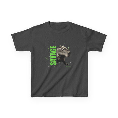 SAVAGE Custom City Capybara T-Shirt | Personalized Streetwear Tee | Bold Urban Animal Shirt | Gift for Youth & Teens | Funny Animal Graphic