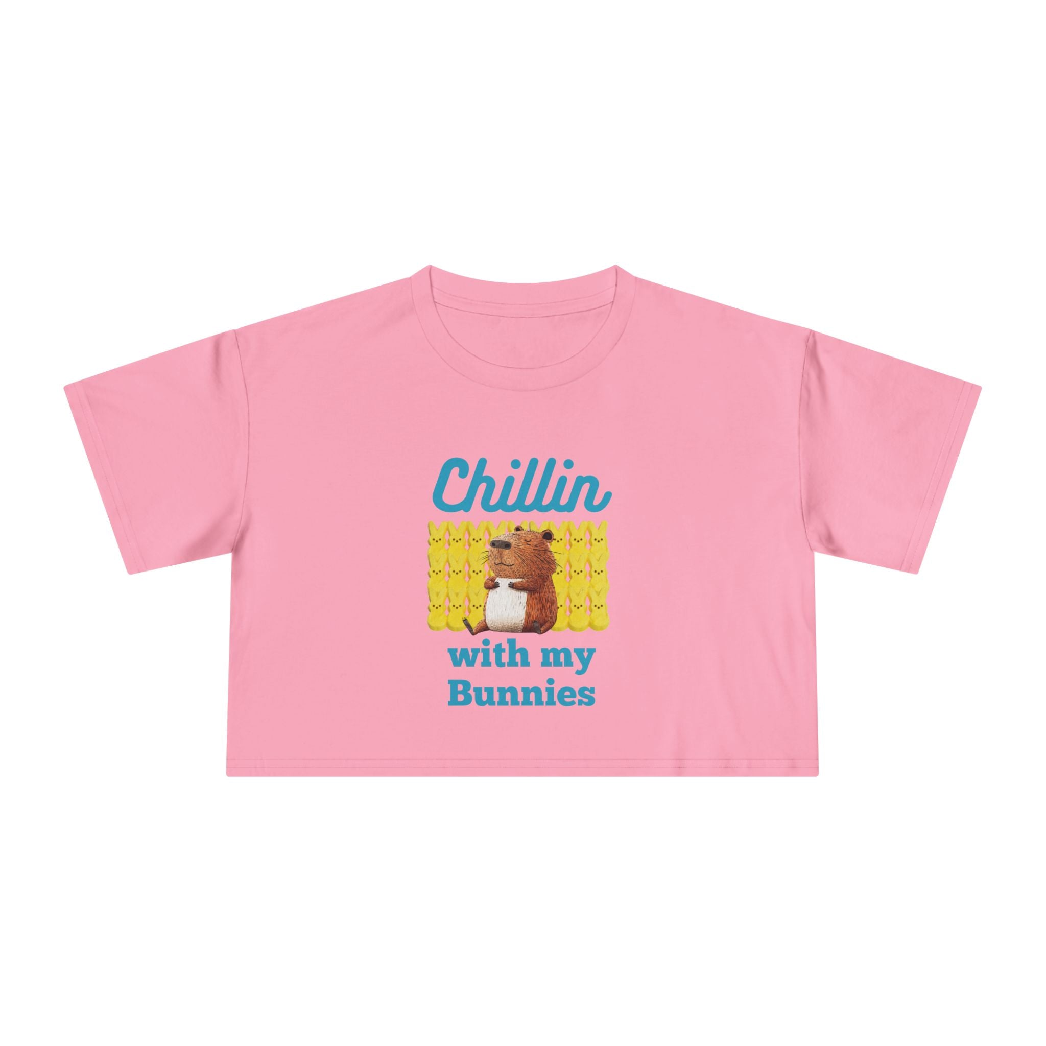 Chillin with my Bunnies! Women's Crop Tee