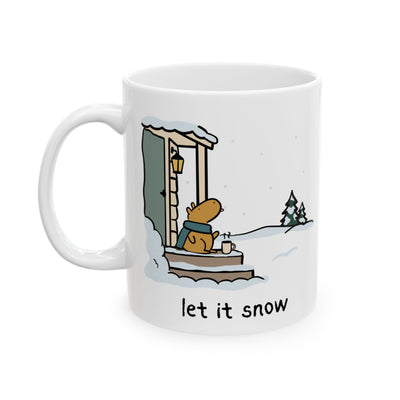 Let it Snow Capybara Coffee Mug