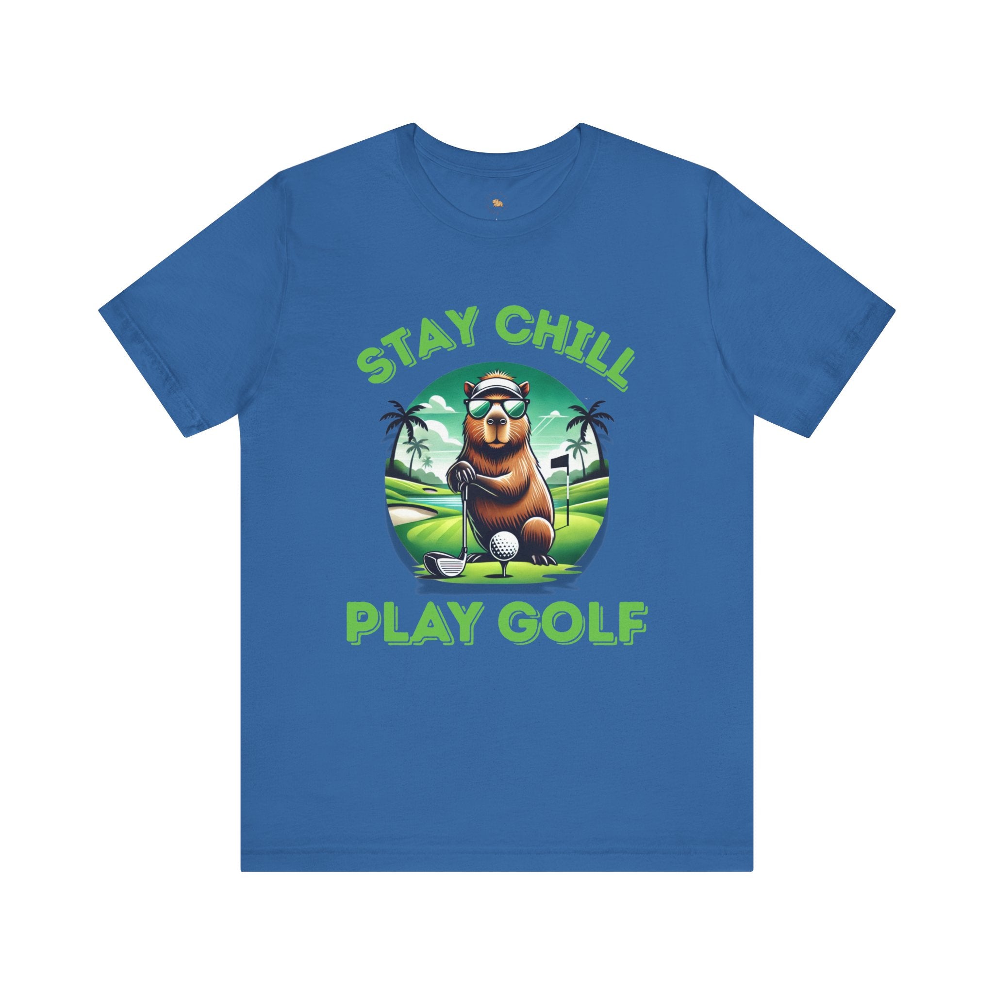 Stay Chill, Play Golf Art Deco Edition –  Unisex Jersey T-Shirt 🏌️‍♂️