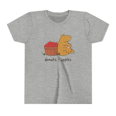 Donuts > Apples Capybara Cider Donut Youth Tee