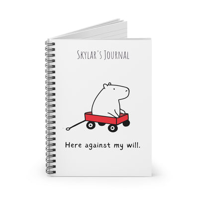 Capybara notebook design - detail view