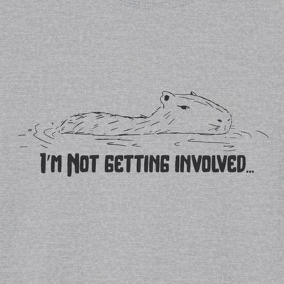 "I'm not getting involved" Capybara No Drama Softstyle Adult Tee