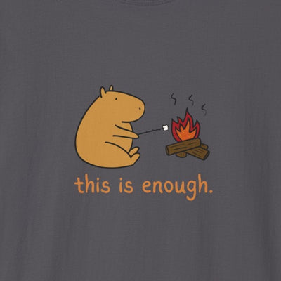 “This Is Enough” Capybara Campfire Softstyle Tee