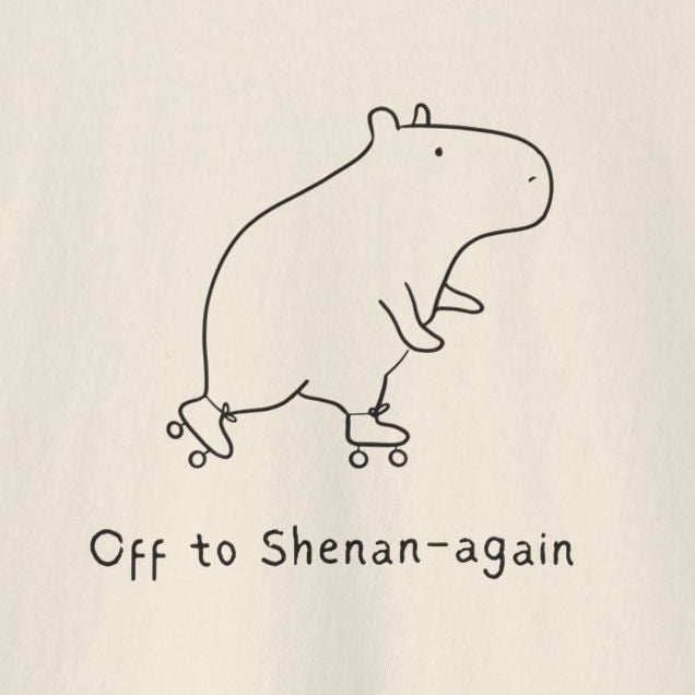 Funny Womens – Capybara Off to Shenan – again Boxy Tee