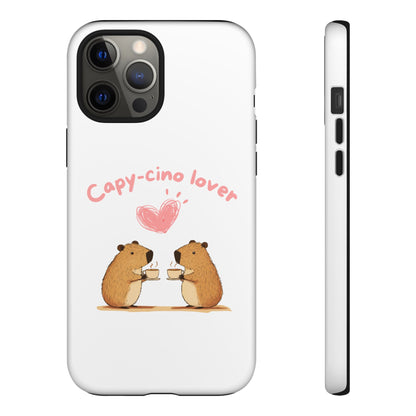 Cute Capybara Phone Case  (Capy-cino Lover Series)