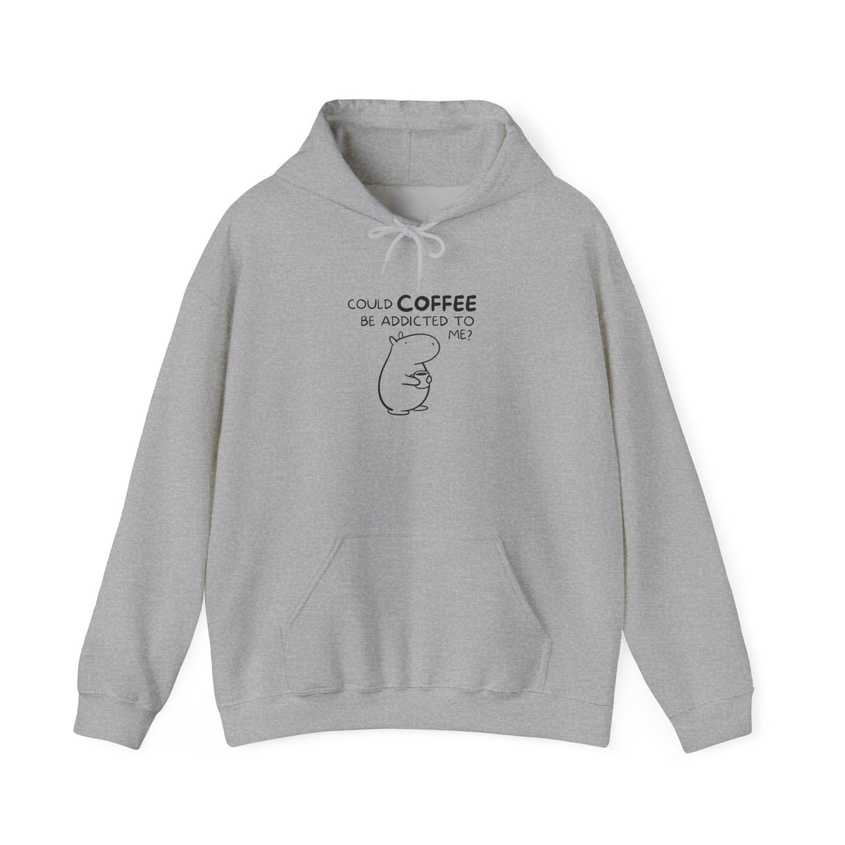 Could Coffee Be Addicted to Me? | Funny Capybara Hoodie