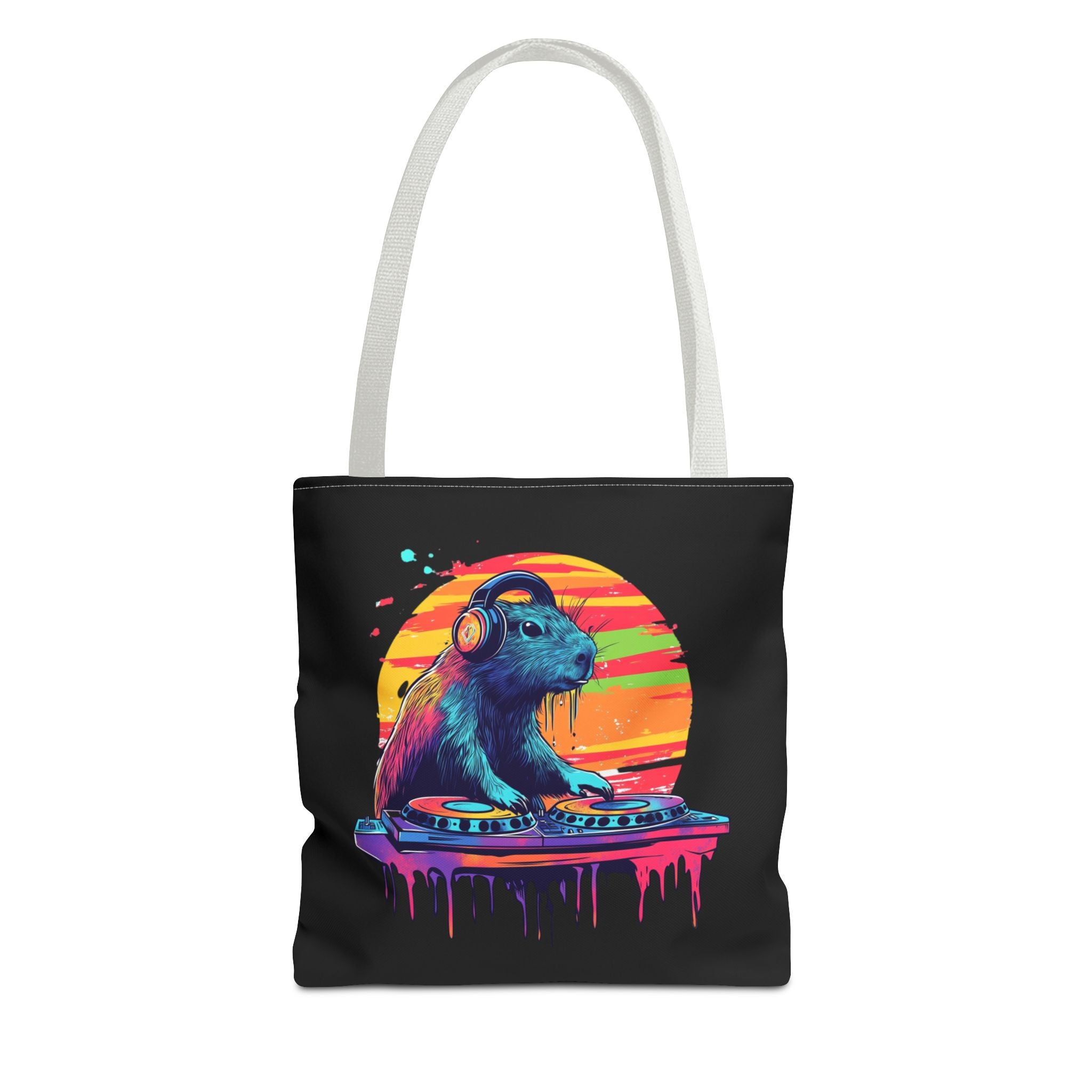 DJ Capybara Tote Bag | Festival Tote, Music Lover Gift, Chill Vibes Accessory