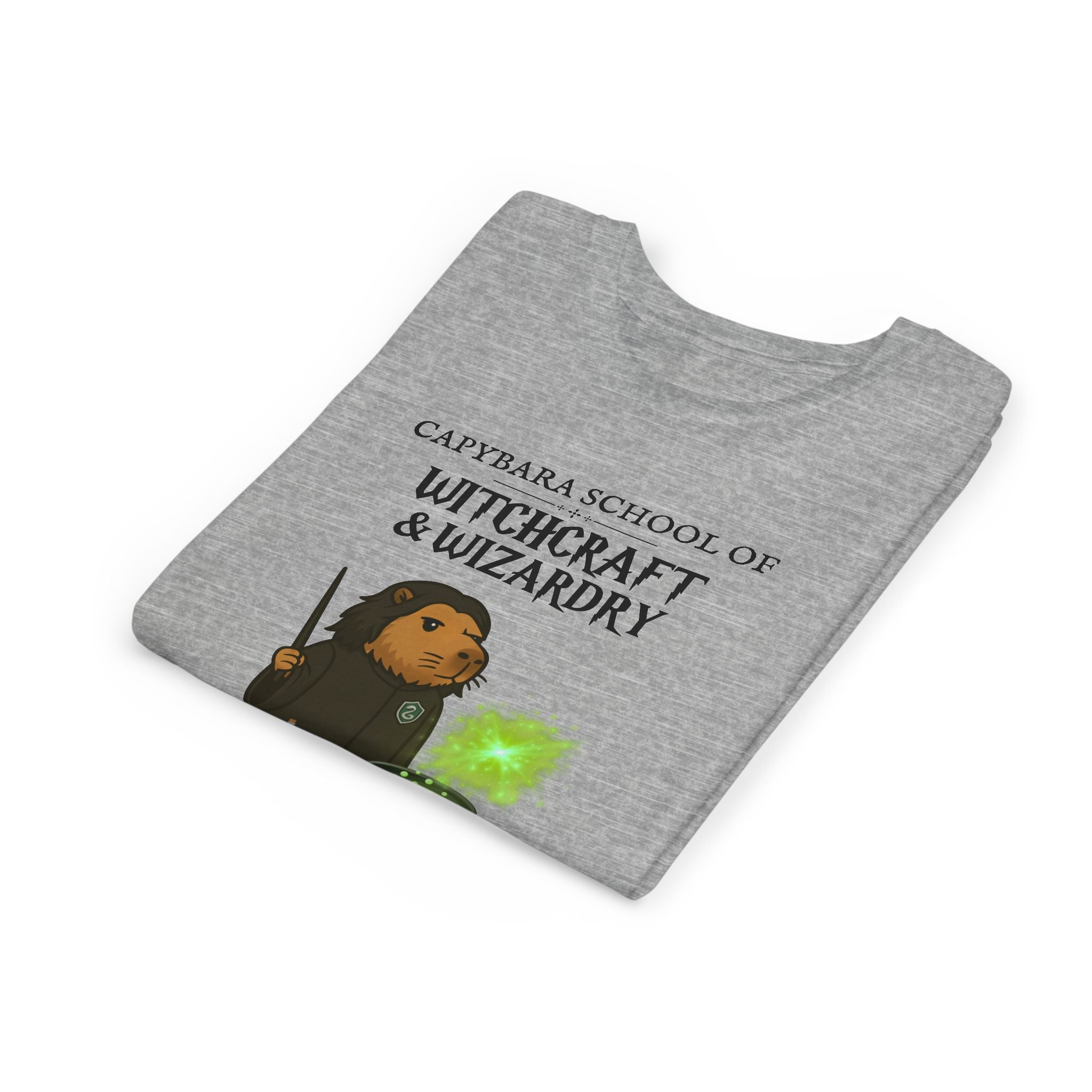 Whimsical Youth Tee - Capybara School of Witchcraft & Wizardry | Potions Master Gift |  Youth Severus Napebara Unisex Tee