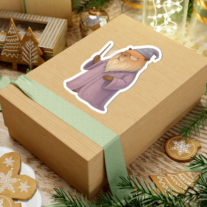 Whimsical Wizard Professor Chillindore Kiss-Cut Vinyl Sticker - Capybara School of Witchcraft & Wizardry - Gifts for Kids, Laptop Stickers, Creative Party Favors