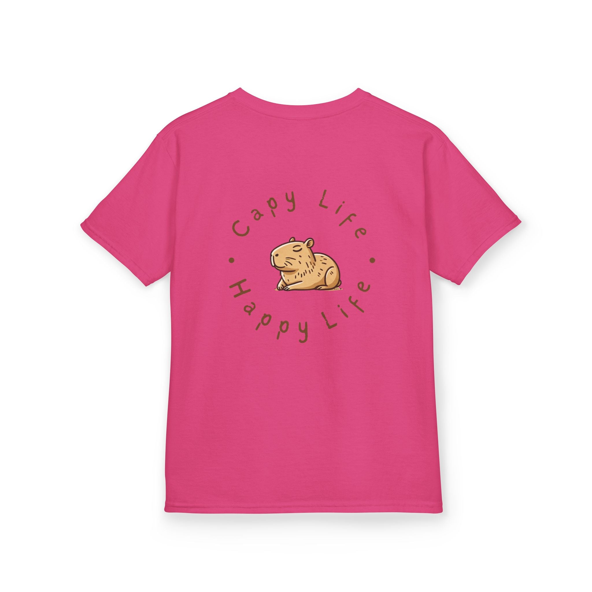 Kids Capybara Life Tee - Happy Life Graphic T-Shirt for Children