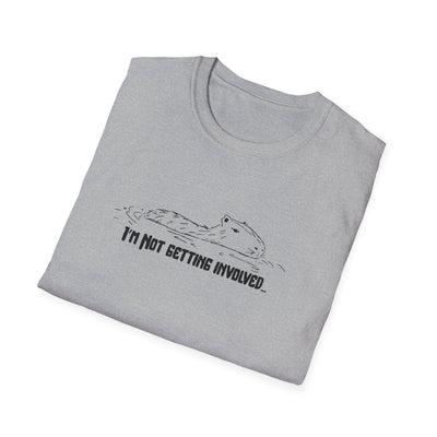 "I'm not getting involved" Capybara No Drama Softstyle Adult Tee