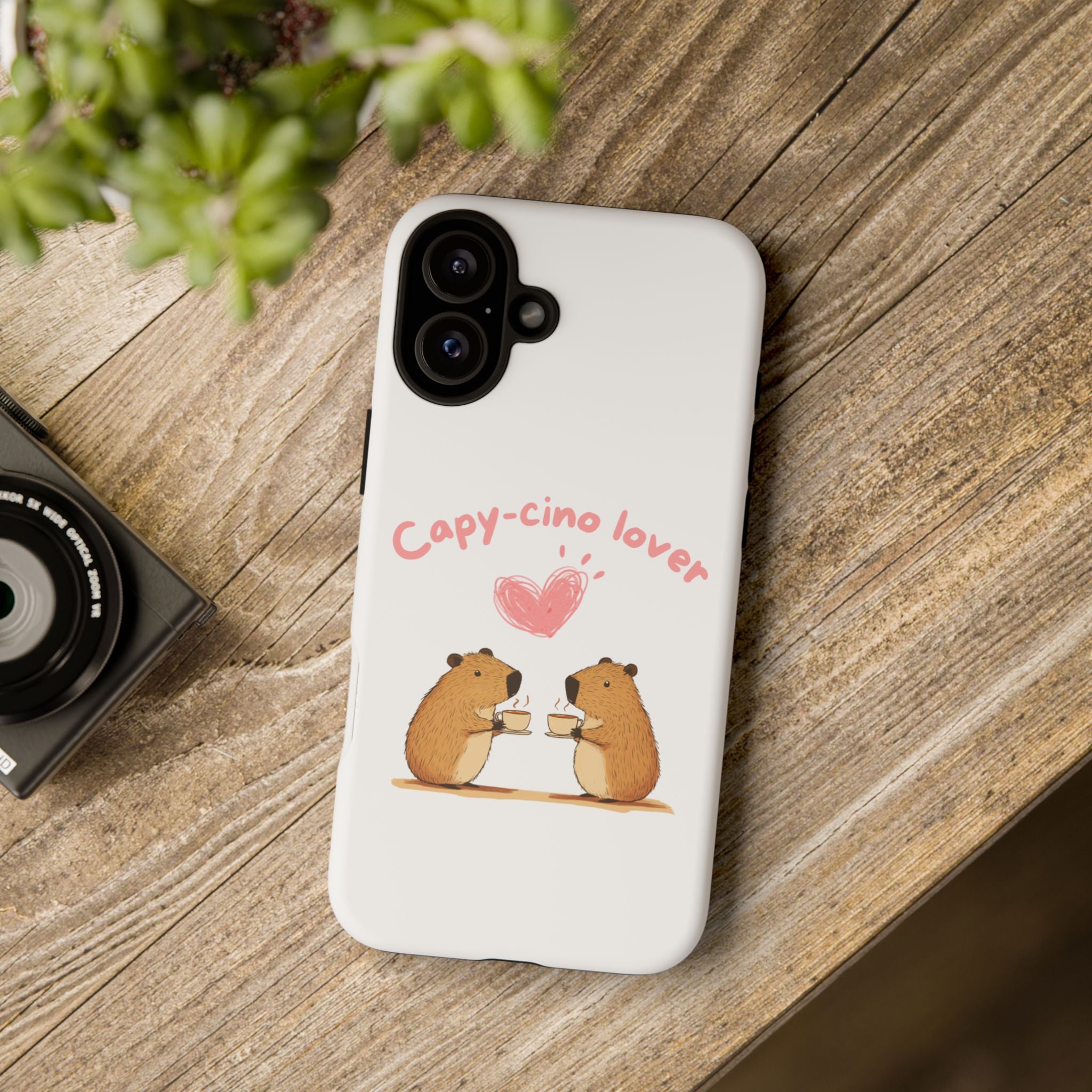 Cute Capybara Phone Case  (Capy-cino Lover Series)