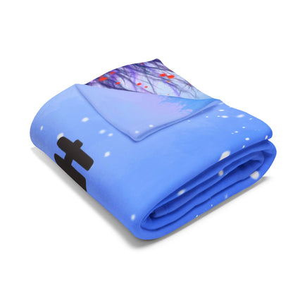 Ho Ho Ho Personalized Capybara Blanket | Custom Name Christmas Fleece Throw | Funny Cozy Holiday Gift