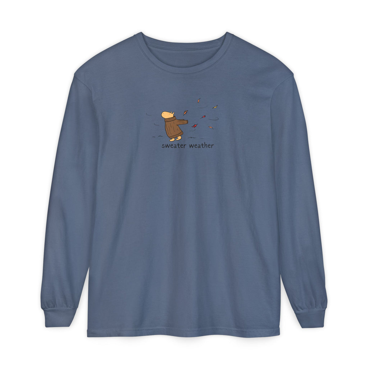 Sweater Weather Capybara Long Sleeve Tee