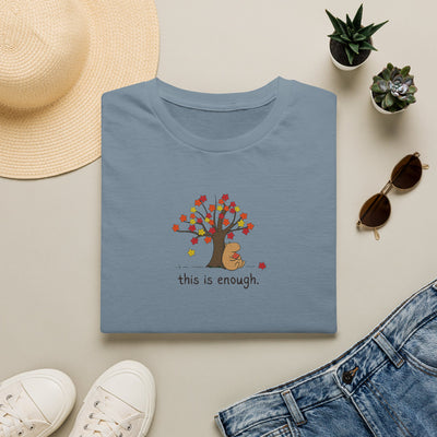 Autumn Leave This is Enough - Capybara Softstyle Adult T-Shirt