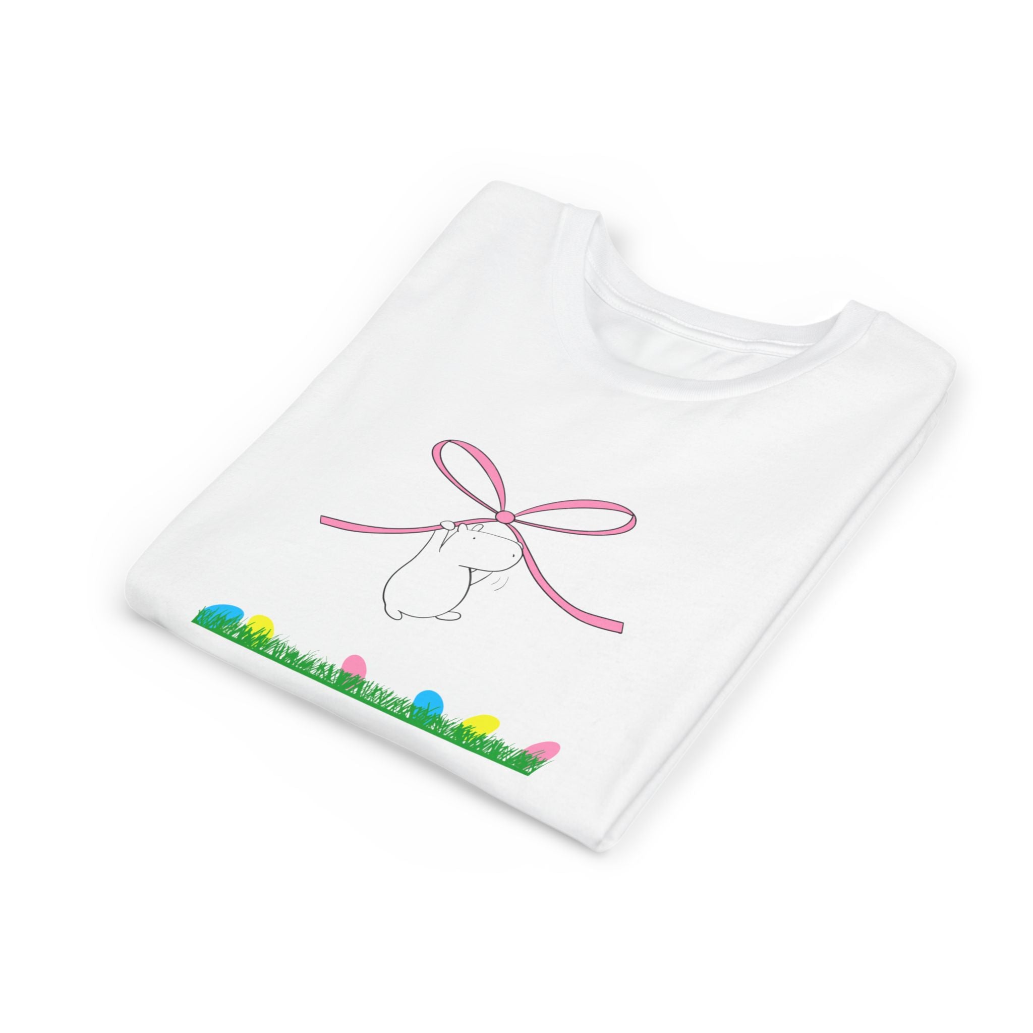 Egg Hunt Ready Kids Shirt – Cute Easter Capybara T-Shirt for Boys & Girls