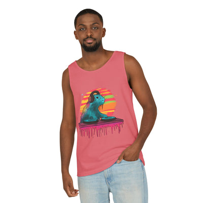 DJ Capybara Retro Music Tank Top