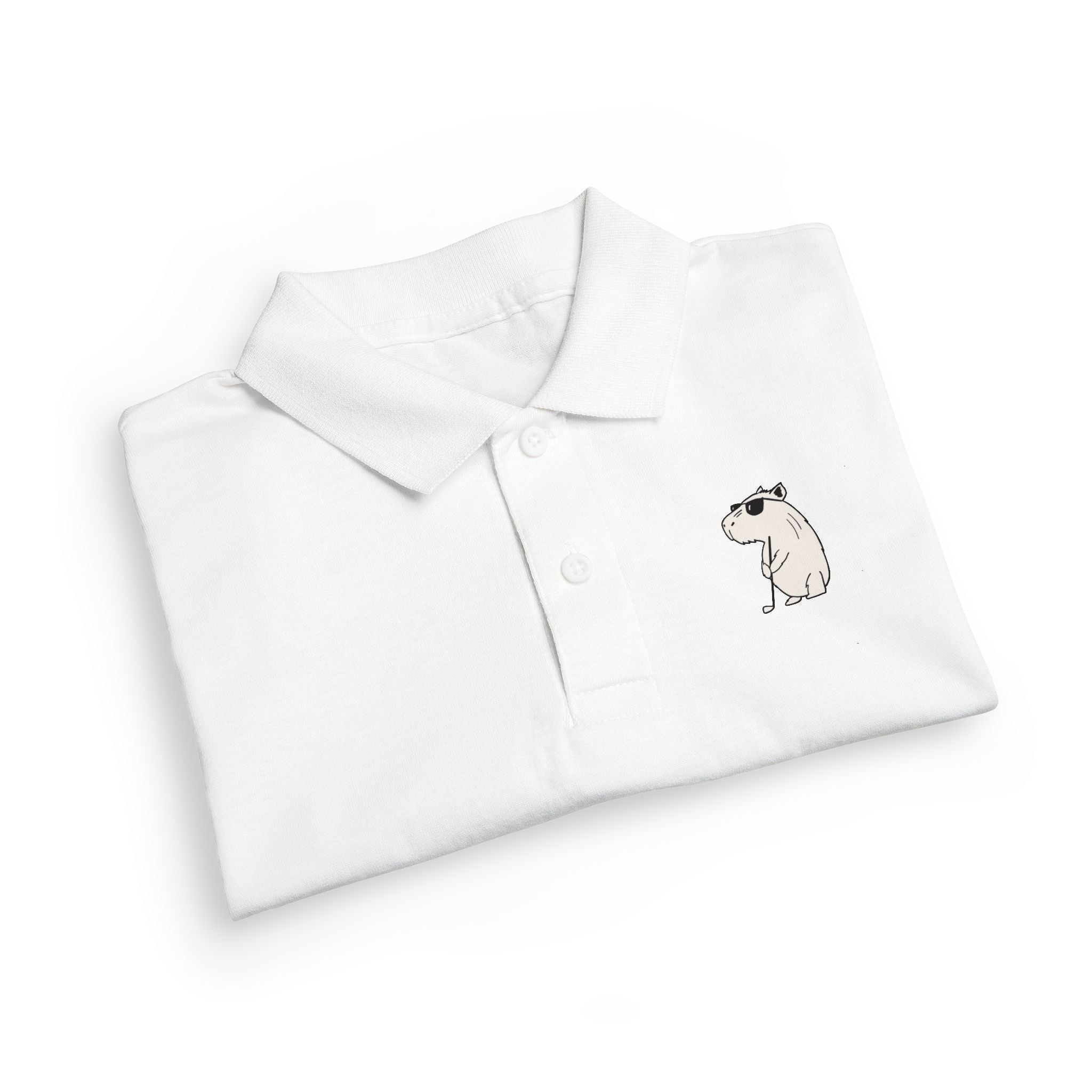 Capybara Chill Kids Golf Polo Shirt