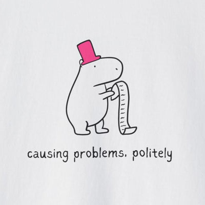 Funny Womens Boxy Tee - Capybara Causing Problems Politely