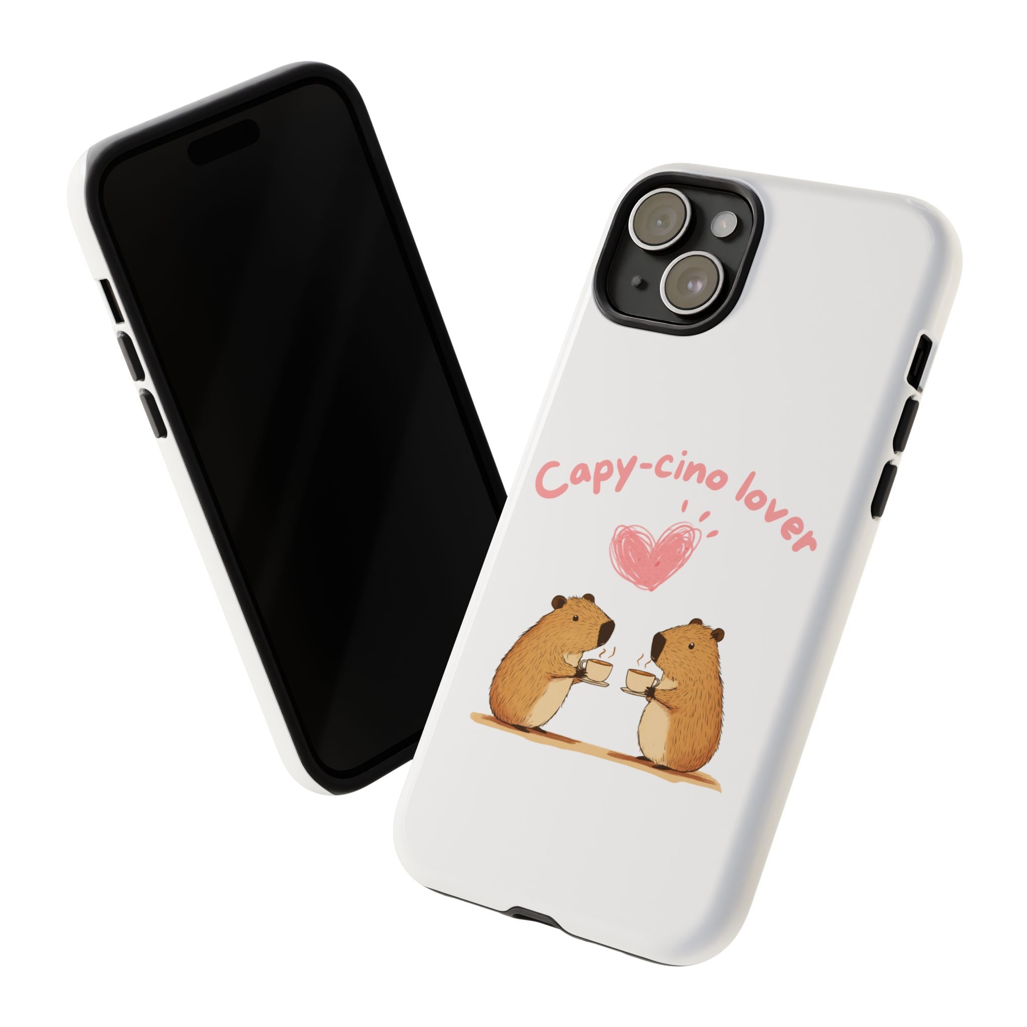 Cute Capybara Phone Case  (Capy-cino Lover Series)