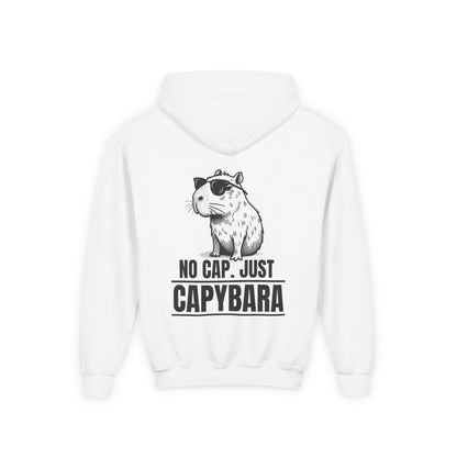 No Cap, Just Capybara Kids Hoodie