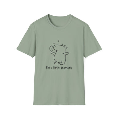 "I'm a Little Dramatic" Capybara Drama Lover Softstyle Tee