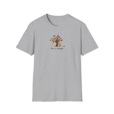Autumn Leave This is Enough - Capybara Softstyle Adult T-Shirt