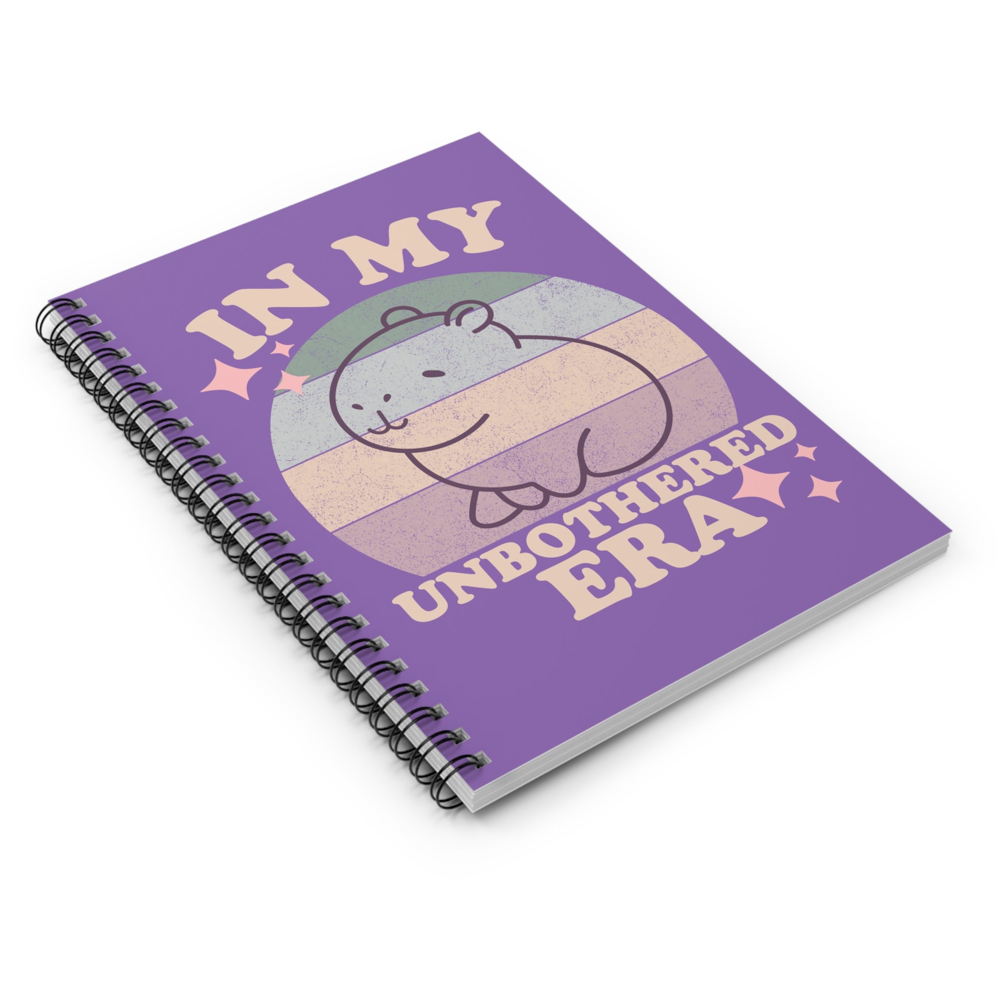 Cute Capybara Notebook – In My Unbothered Era Aesthetic Journal