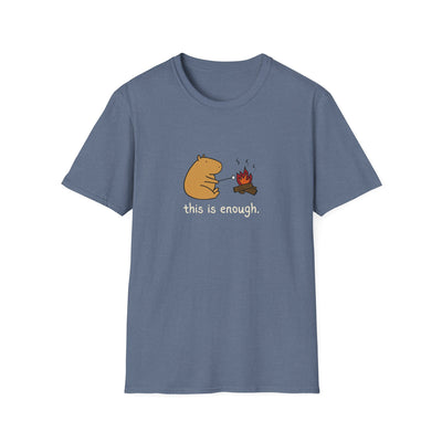 “This Is Enough” Capybara Campfire Softstyle Tee